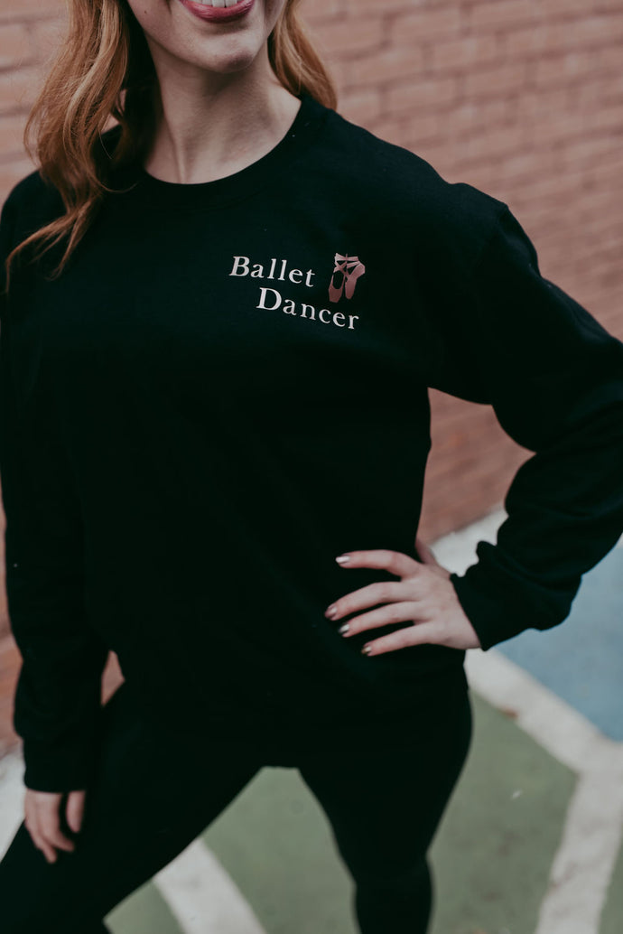 Ballet Dancer Black Crewneck